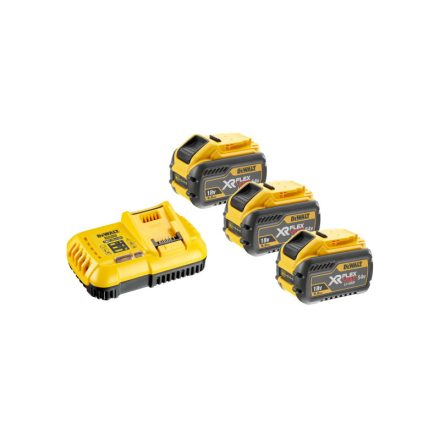 DEWALT FlexVolt Akku- und Schnellladegerät-Set 18 V (3 x 9 Ah-Akkus) DCB118X3