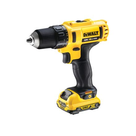 DEWALT Akku-Bohrschrauber 12 V ohne Kohlebürste (2 x 2,0 Ah Akku + Ladegerät) DCD710D2