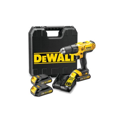 DEWALT Akku-Schlagbohrschrauber 18 V (3 x 1,3,0 Ah Akkus + Ladegerät) DCD776C3