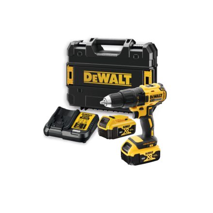DEWALT Akku-Bohrschrauber 18 V (2 x 4,0 Ah Akku + Ladegerät + TSTAK) DCD777M2T
