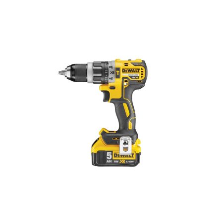 DEWALT Akku-Schlagbohrschrauber 18 V ohne Kohlebürste (2 x 5,0 Ah Akku + Ladegerät) DCD796P2