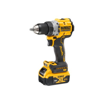 DEWALT Akku-Bohrschrauber 18 V ohne Kohlebürste (2 x 5,0 Ah Akku + Ladegerät + TSTAK) DCD805P2T