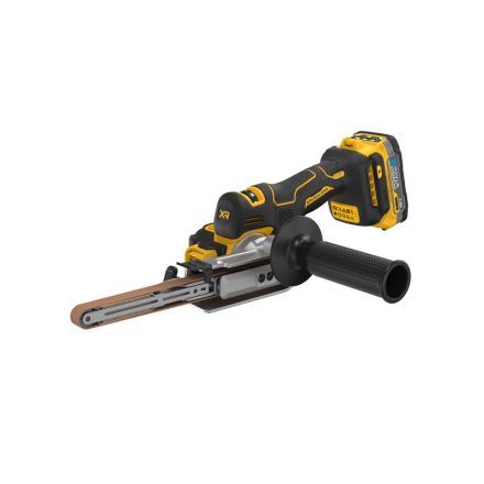 DEWALT Akku-Bandschleifer 18 V (2 x 1,7 Ah Akku + Ladegerät + TSTAK) DCM200E2T