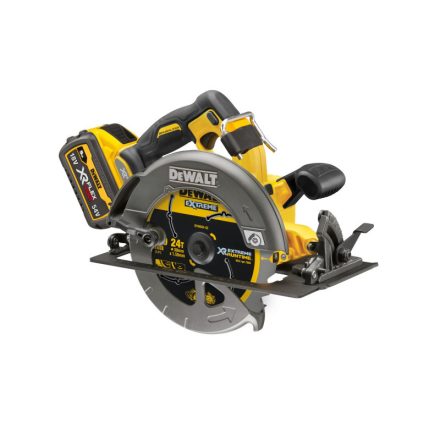 DEWALT Akku-Kreissäge 18 V ohne Kohlebürste (2 x 9,0 Ah Akkus + Ladegerät) DCS578X2
