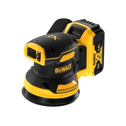 DEWALT Akku-Exzenterschleifer 18 V ohne Kohlebürste (2 x 5,0 Ah Akku + Ladegerät) DCW210P2