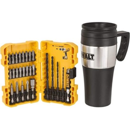 DEWALT Bit-Set 25-teilig + Kaffeetasse
