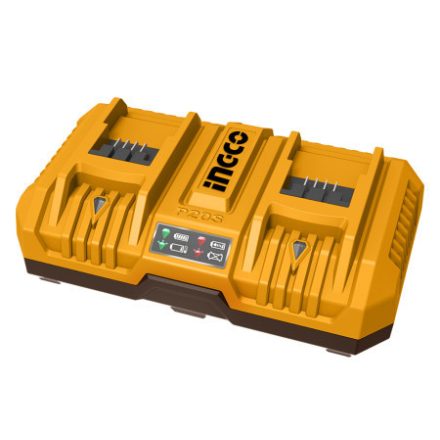INGCO Doppel-Akkuladegerät 8,0 A 20 V