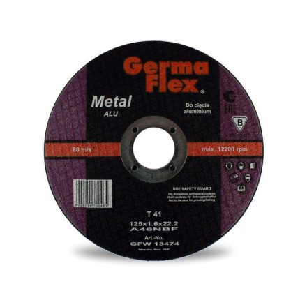 GERMAFLEX Trennscheibe für Aluminium 180 x 1,6 x 22,2 mm