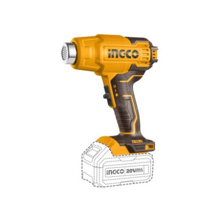 INGCO Akku-Heißluftpistole 550°C 20 V (1 x 4,0 Ah Akku + Ladegerät)