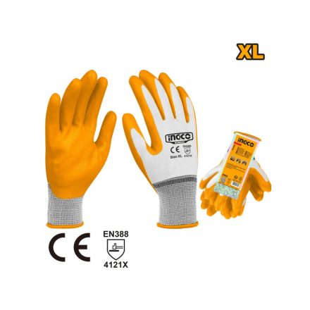 INGCO Montagehandschuhe XL nitrilbeschichtet