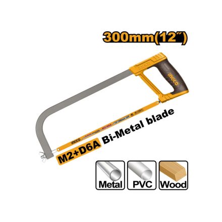 INGCO Metallsägenrahmen 300 mm mit Bimetallblatt