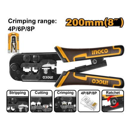INGCO Crimpzange 200 mm