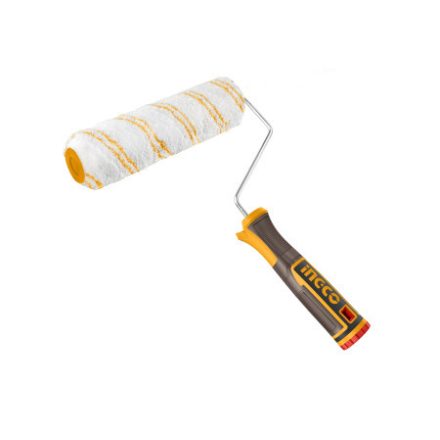 INGCO Mikrofaser-Farbroller mit Griff 230 x 18 x 8 mm, weicher Griff
