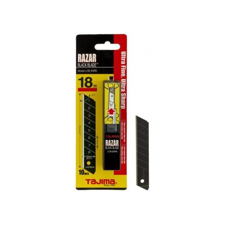 TAJIMA Razar Black Abbrechklinge 18 mm schwarz (10 Stück)