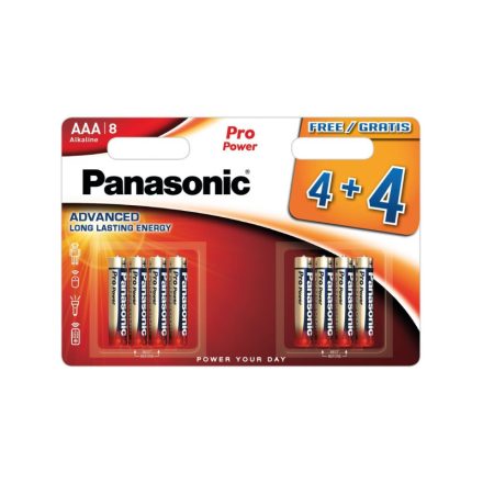 PANASONIC AAA/Micro super langlebige Alkalibatterie 1,5 V (8 Stück)