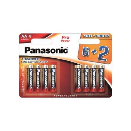 PANASONIC AA/Bleistift super langlebige Alkalibatterie 1,5 V (8 Stück)