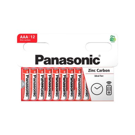 PANASONIC AAA/Mikro-Zink-Mangan-Langlebiger Akku 1,5 V (12 Stück)