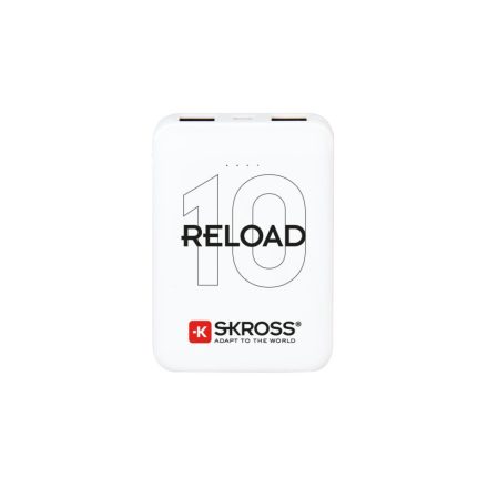 SKROSS Powerbank 10000 mAh mit USB-Kabel mit zwei Ausgängen