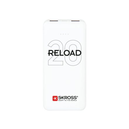 SKROSS Powerbank 20000 mAh mit USB-Kabel mit zwei Ausgängen