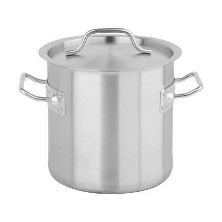 YATO GASTRO Topf mit Deckel 6 Liter 200 x 200 mm Edelstahl