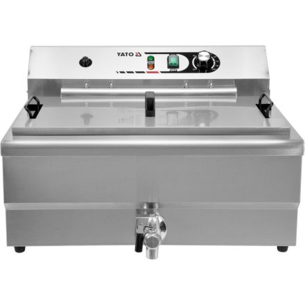 YATO GASTRO Tischfritteuse 26,5 Liter 6000 W mit Ablasshahn