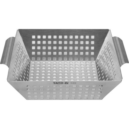 YATO GASTRO Grillkorb 260 x 220 x 70 mm Edelstahl