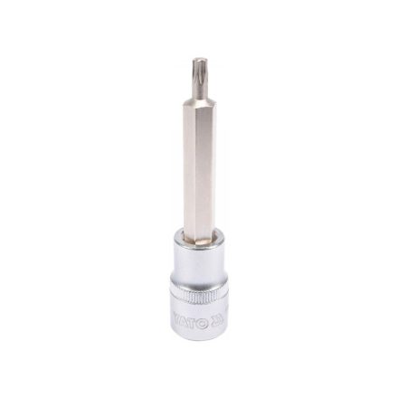 YATO Langer Bit-Steckschlüssel Torx 1/2" T27 CrV