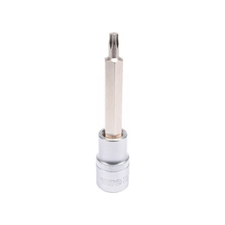 YATO Langer Bit-Steckschlüssel Torx 1/2" T30 CrV