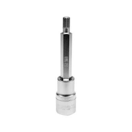 YATO Langer Bit-Steckschlüssel Spline 1/2" M8 CrV