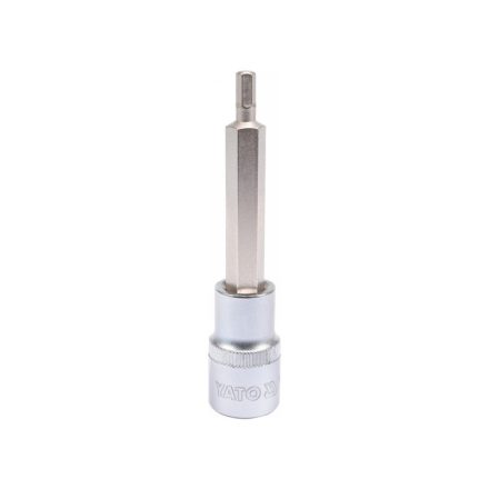 YATO Langer Bit-Steckschlüssel Inbus 1/2" 5 mm CrV