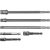 YATO Steckschlüssel-Adaptersatz 6-teilig 1/4" Sechskant -> 1/4", 3/8", 1/2" Vierkant CrV