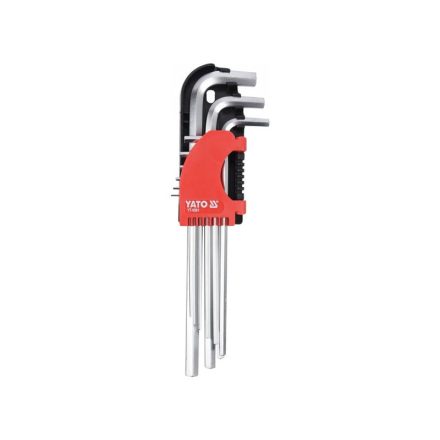 YATO langer Inbusschlüsselsatz 9-teilig 1,5-10 mm CrV