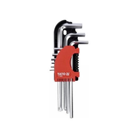 YATO Inbusschlüsselsatz 9-teilig 2,0-10 mm CrV