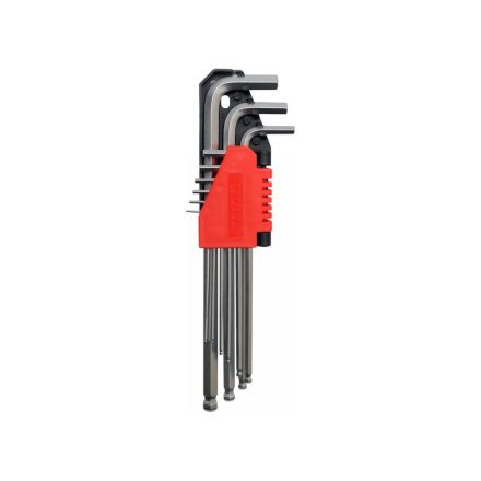 YATO Inbusschlüsselsatz 9-teilig 1,5-10 mm CrV