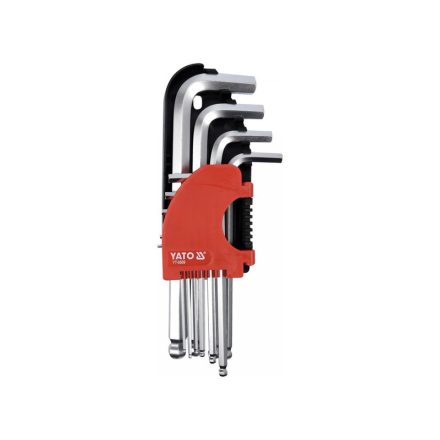 YATO Inbusschlüsselsatz 10-teilig 2,0-12 mm CrV