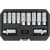YATO Schrauben-Extraktor-Set, 11-teilig, 3/8", 1/2"