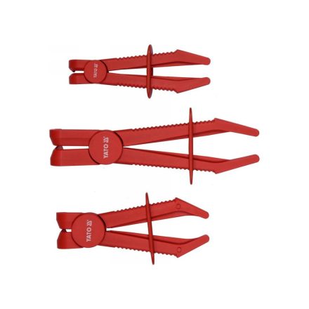YATO Flexible Rohrschelle gebogen Set 3-teilig
