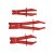 YATO Flexible Rohrschelle gebogen Set 3-teilig