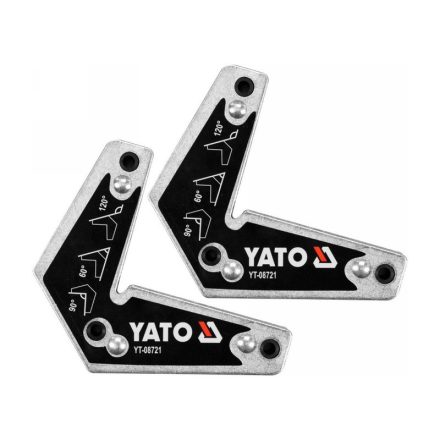 YATO Schweißwerkstückhalter Magnet 60-90-120°/10 kg (2 Stück)
