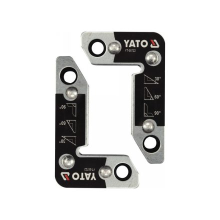 YATO Schweißwerkstückhalter Magnet 30-60-90°/25 kg (2 Stück)