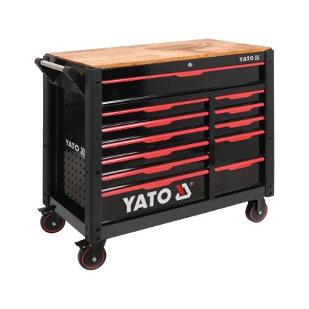 YATO Werkzeugwagen mit 12 Schubladen