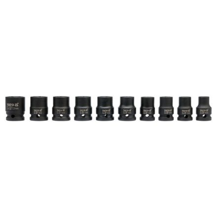 YATO Maschinen-Steckschlüsselsatz 10-teilig 1/2" 10-22 mm CrMo