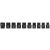 YATO Maschinen-Steckschlüsselsatz 10-teilig 1/2" 10-22 mm CrMo