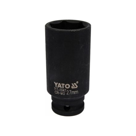 YATO Maschinenlanger Steckschlüssel 1/2" 27 mm CrMo
