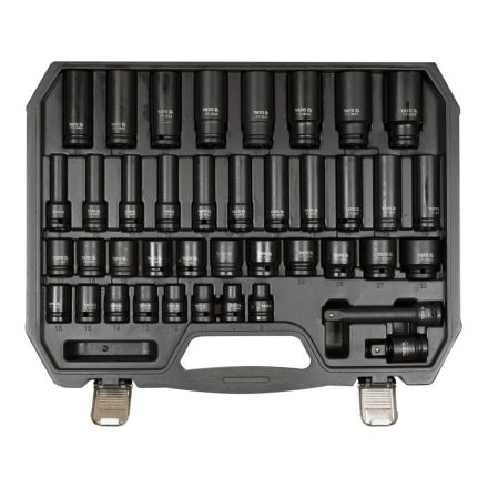 YATO Maschinen-Steckschlüsselsatz 40-teilig 1/2" 10-32 mm CrMo