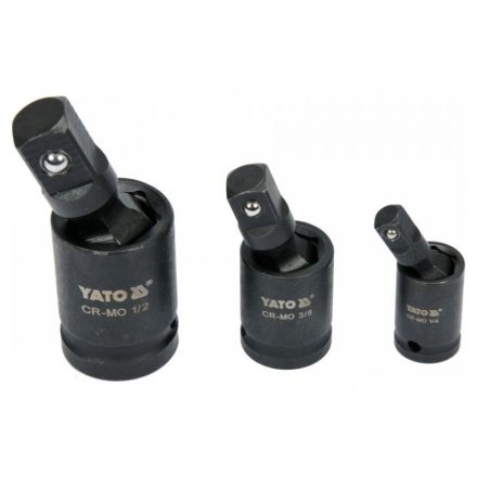 YATO Maschinenverbindungsverbinder-Set 3-teilig 1/4 - 3/8 - 1/2"