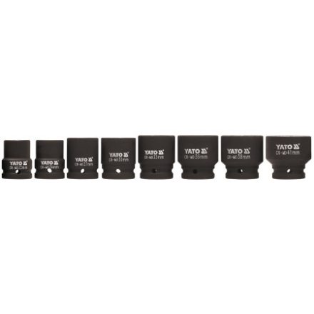 YATO Maschinen-Steckschlüsselsatz 8-teilig 3/4" 22-41 mm CrMo