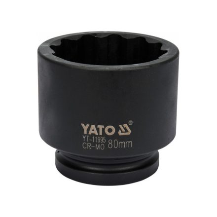 YATO Maschinensteckschlüssel 12 abgewinkelt 1" 80 mm