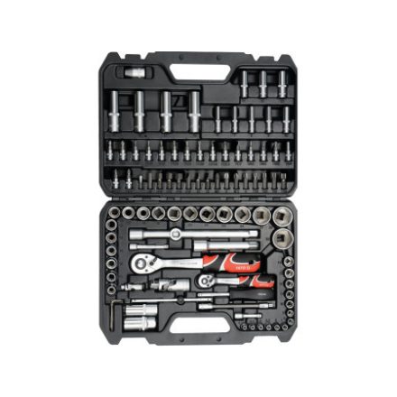 YATO Steckschlüsselsatz 94-teilig 1/4", 1/2" CrV