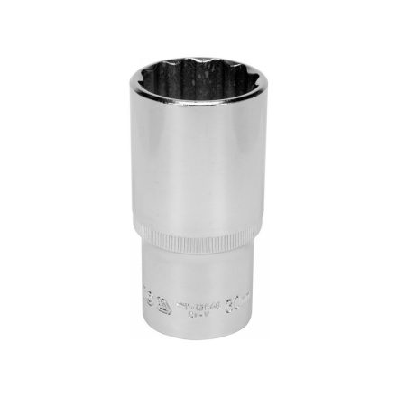 YATO Langer Steckschlüssel 12 abgewinkelt 1/2" 30 mm CrV